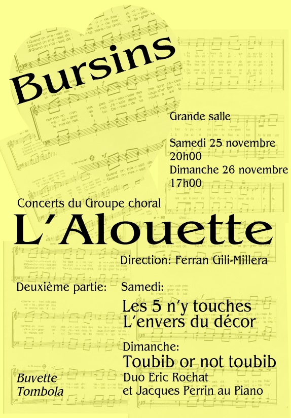 Flyer soirées de novembre