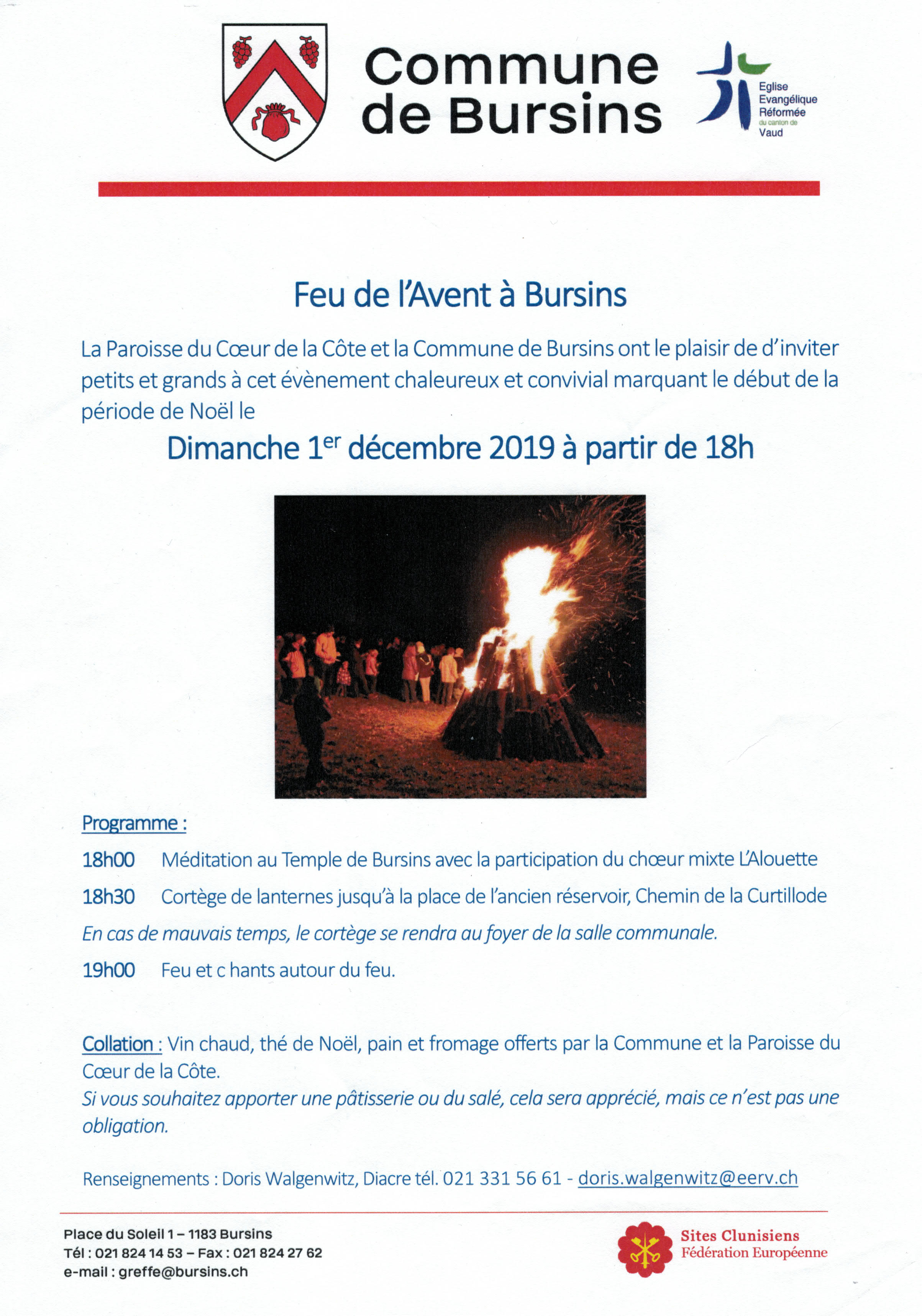 Affiche feu de l'Avent