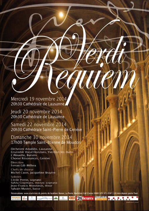 Flyer concerts Requiem de Verdi